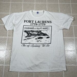 Vintage‎ 1996 Made In USA Fort Laurens Single Stitch Tshirt Size Large
